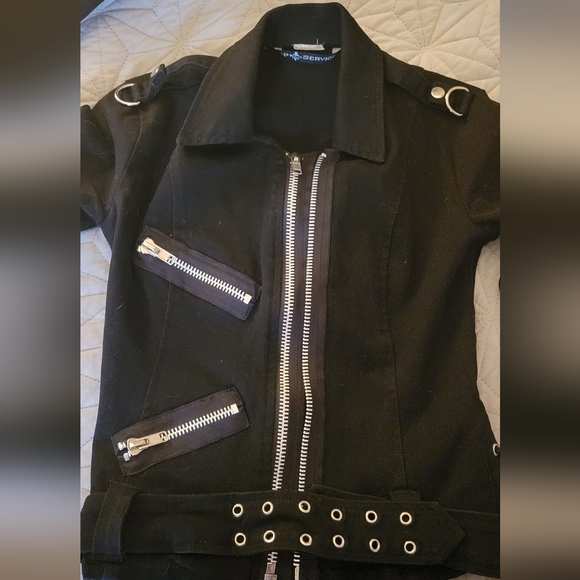 RARE vintage Lip Service Motorcycle Jacket SMALL - Picture 14 of 16